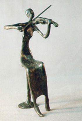 bronze statue Musician